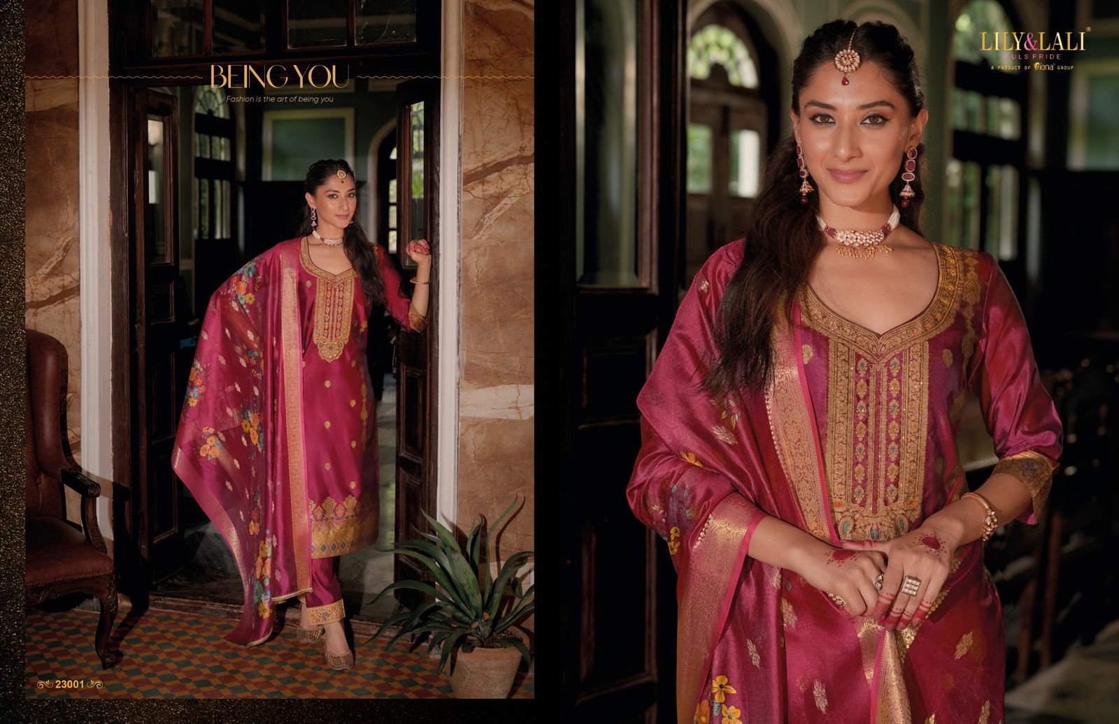 Silkyness Vol 3 By Lily And Lali Jacquard Designer Kurti With Bottom Dupatta Wholesale Price In Surat
